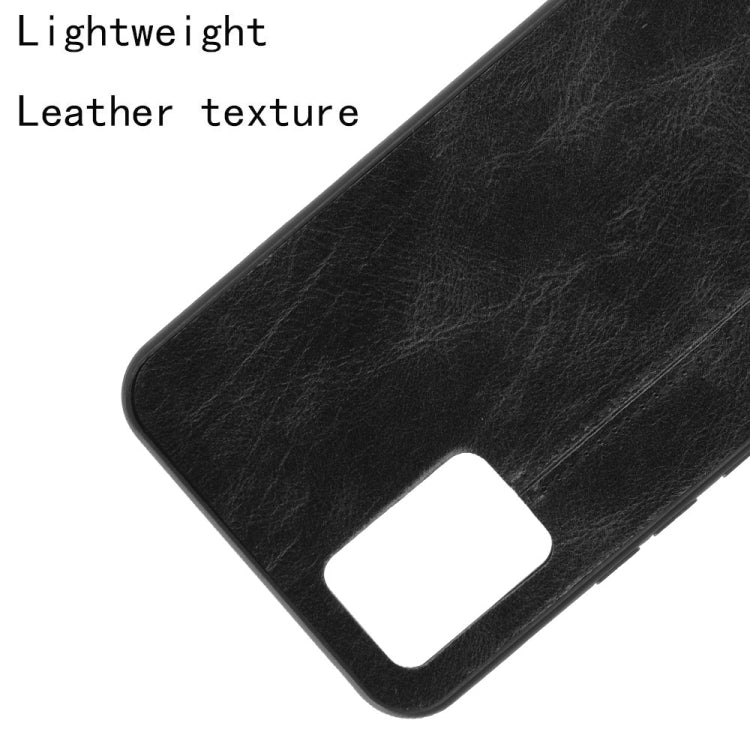 For Vivo V20 Shockproof Sewing Cow Pattern Skin PC + PU + TPU Case