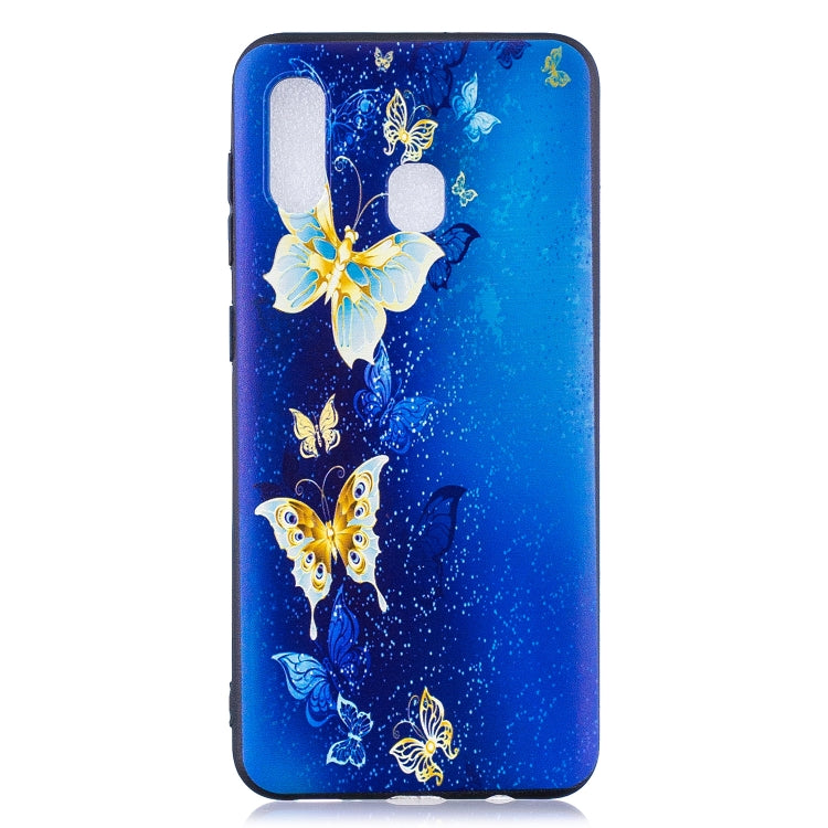 Embossment Patterned TPU Soft Cover Case for Galaxy A20 / A30