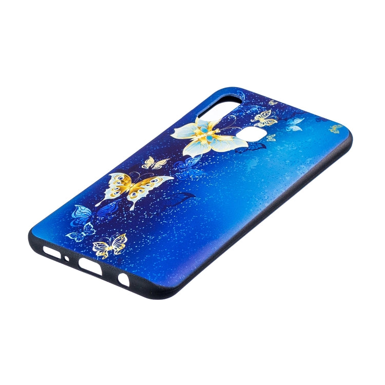 Embossment Patterned TPU Soft Cover Case for Galaxy A20 / A30