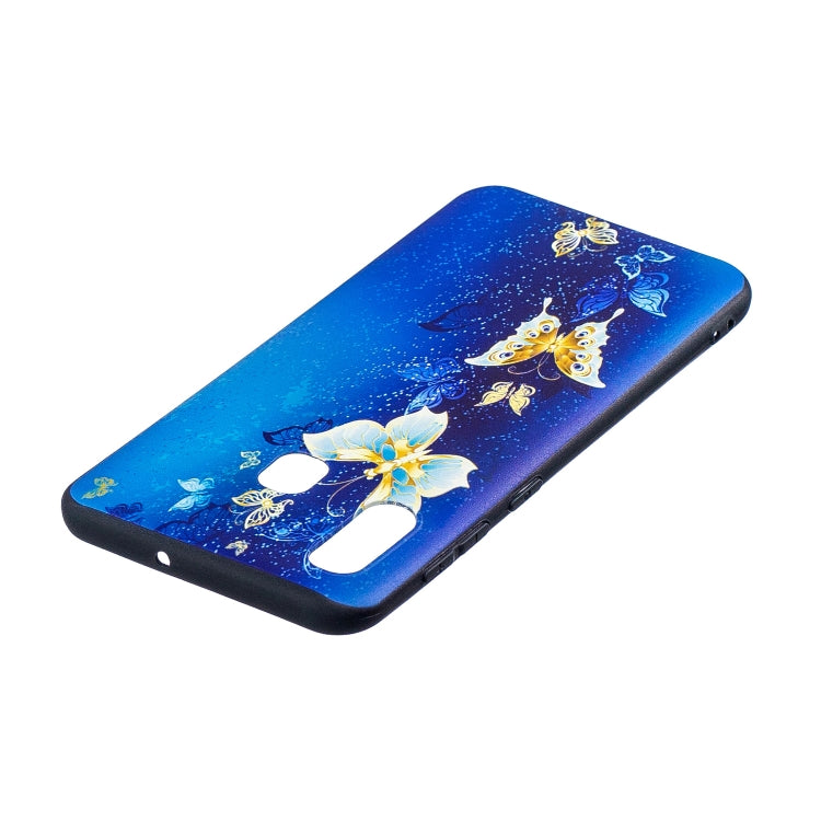 Embossment Patterned TPU Soft Cover Case for Galaxy A20 / A30