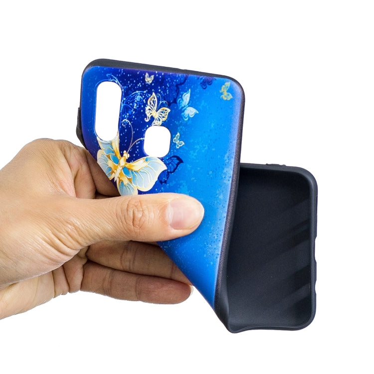 Embossment Patterned TPU Soft Cover Case for Galaxy A20 / A30