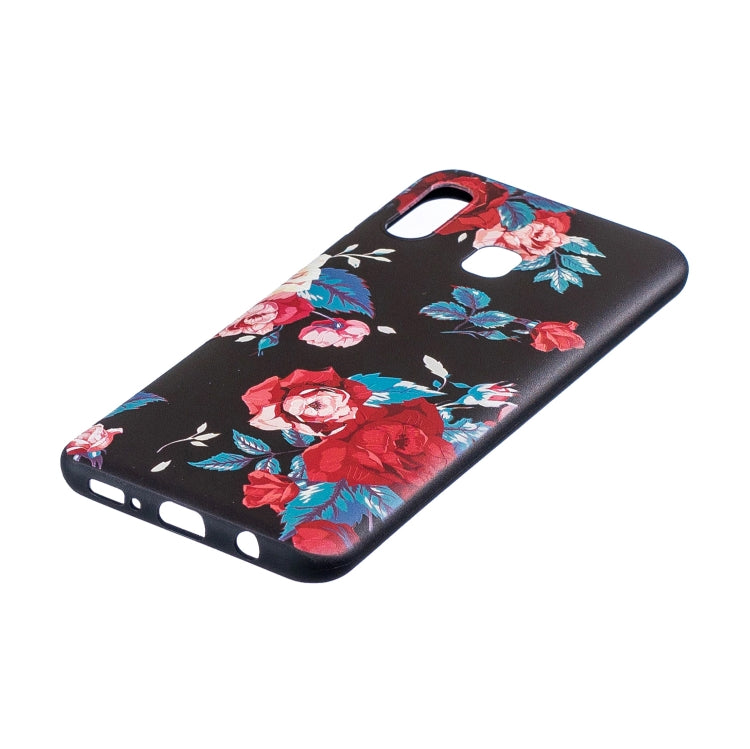 Embossment Patterned TPU Soft Cover Case for Galaxy A20 / A30