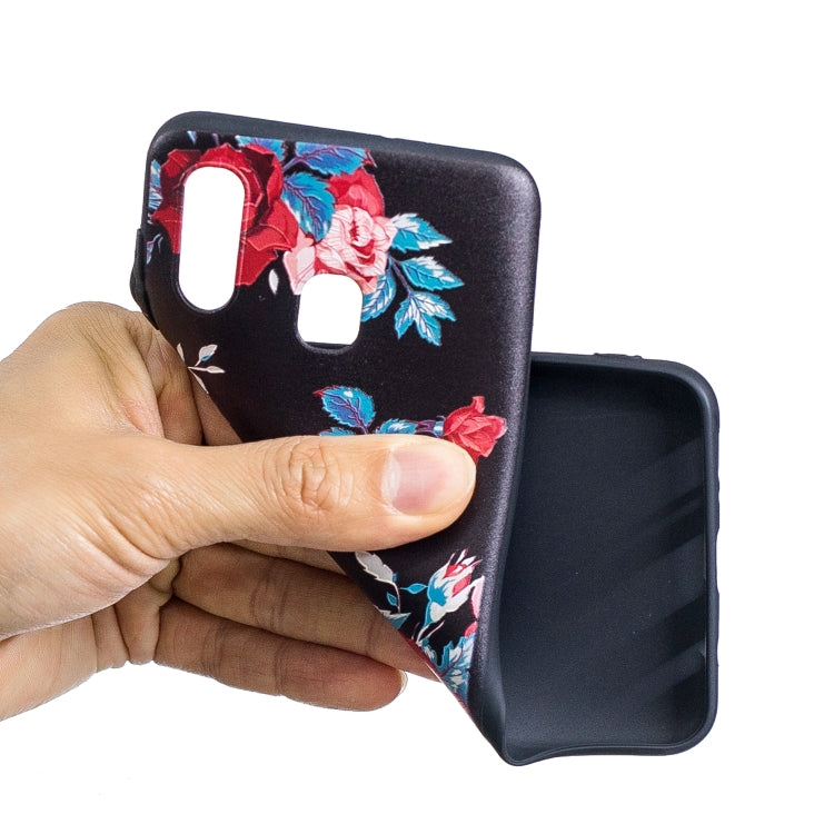 Embossment Patterned TPU Soft Cover Case for Galaxy A20 / A30