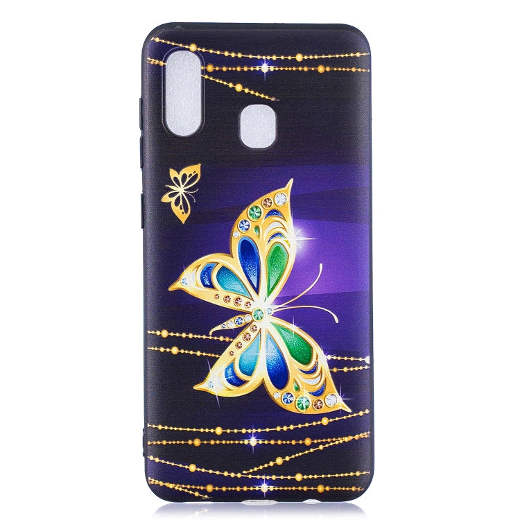 Embossment Patterned TPU Soft Cover Case for Galaxy A20 / A30