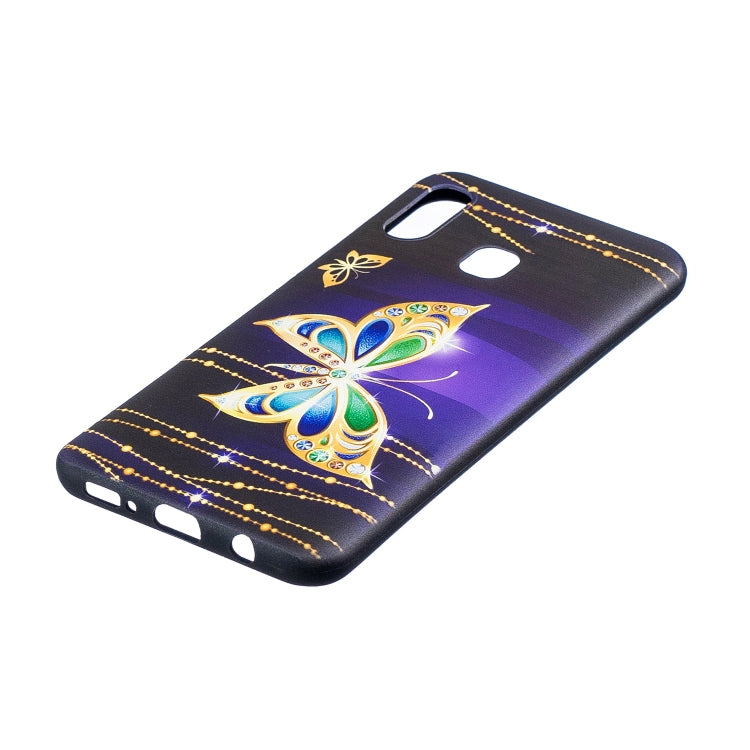 Embossment Patterned TPU Soft Cover Case for Galaxy A20 / A30