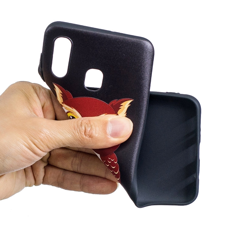 Embossment Patterned TPU Soft Cover Case for Galaxy A20 / A30