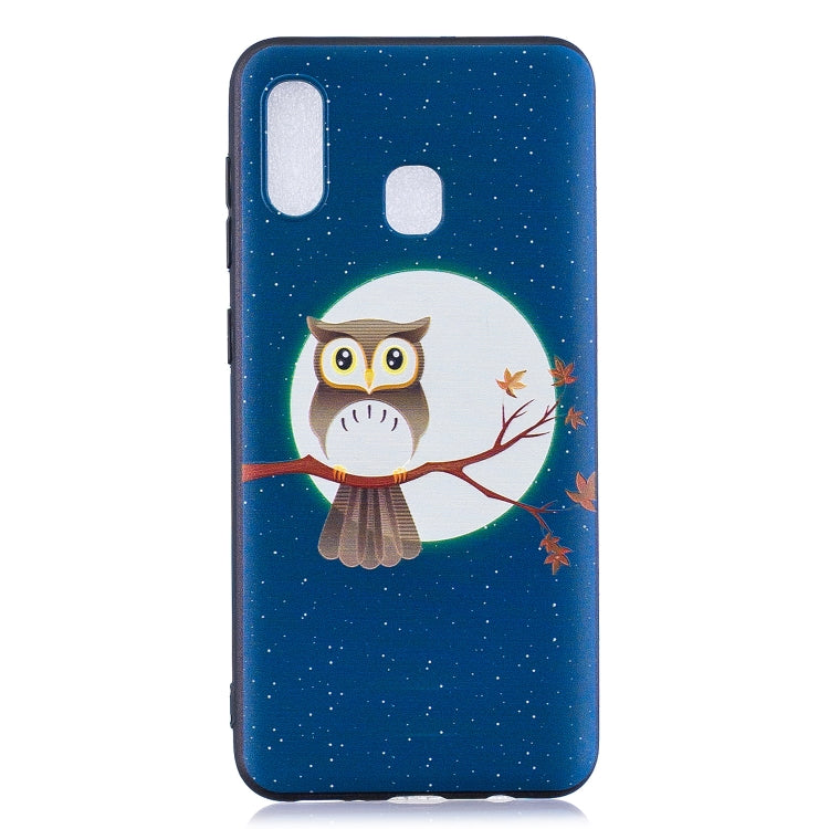 Embossment Patterned TPU Soft Cover Case for Galaxy A20 / A30