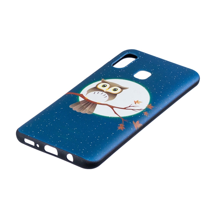 Embossment Patterned TPU Soft Cover Case for Galaxy A20 / A30