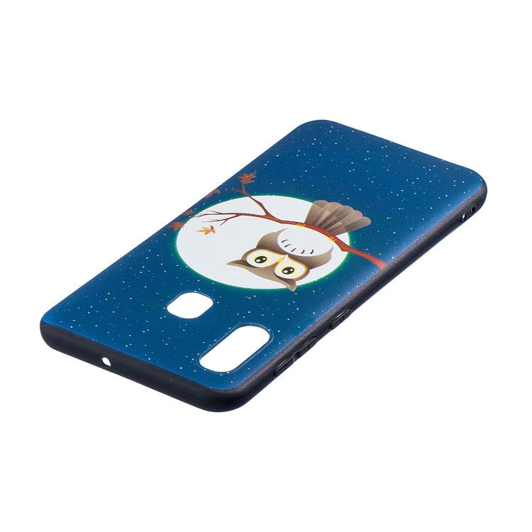 Embossment Patterned TPU Soft Cover Case for Galaxy A20 / A30