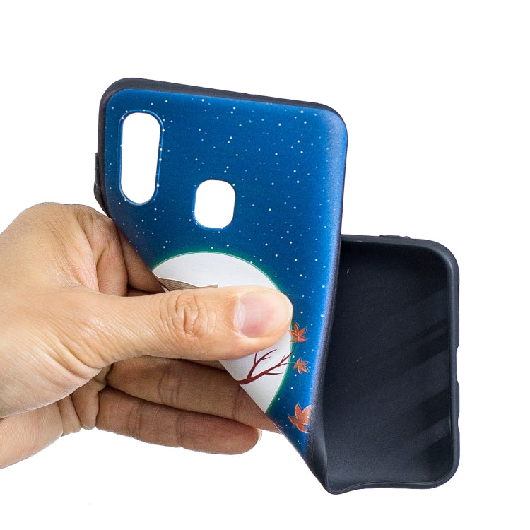 Embossment Patterned TPU Soft Cover Case for Galaxy A20 / A30