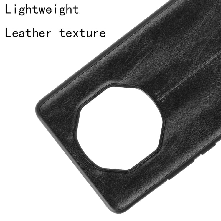 For Huawei Mate 40 RS Porsche Design Shockproof Sewing Cow Pattern Skin PC + PU + TPU Case