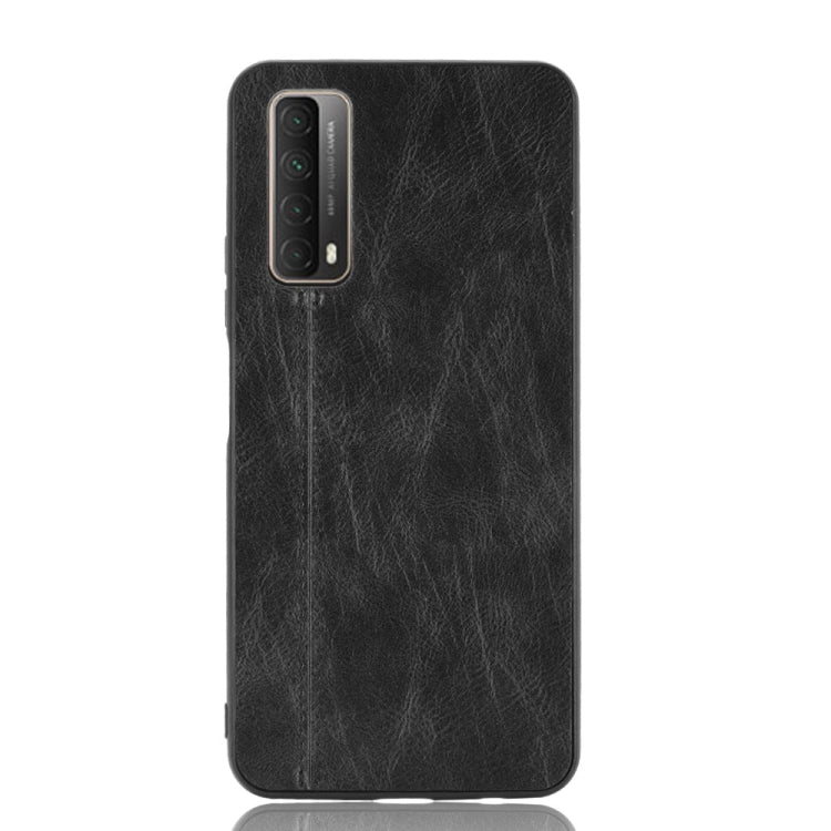 For Huawei Y7a / P Smart 2021 Shockproof Sewing Cow Pattern Skin PC + PU + TPU Case
