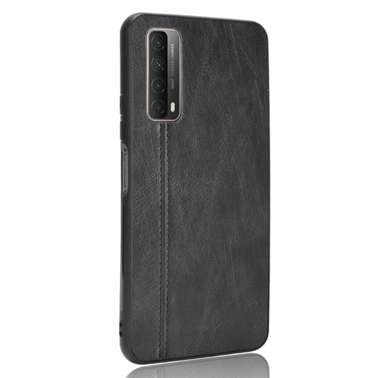 For Huawei Y7a / P Smart 2021 Shockproof Sewing Cow Pattern Skin PC + PU + TPU Case