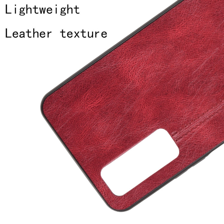 For Huawei Y7a / P Smart 2021 Shockproof Sewing Cow Pattern Skin PC + PU + TPU Case