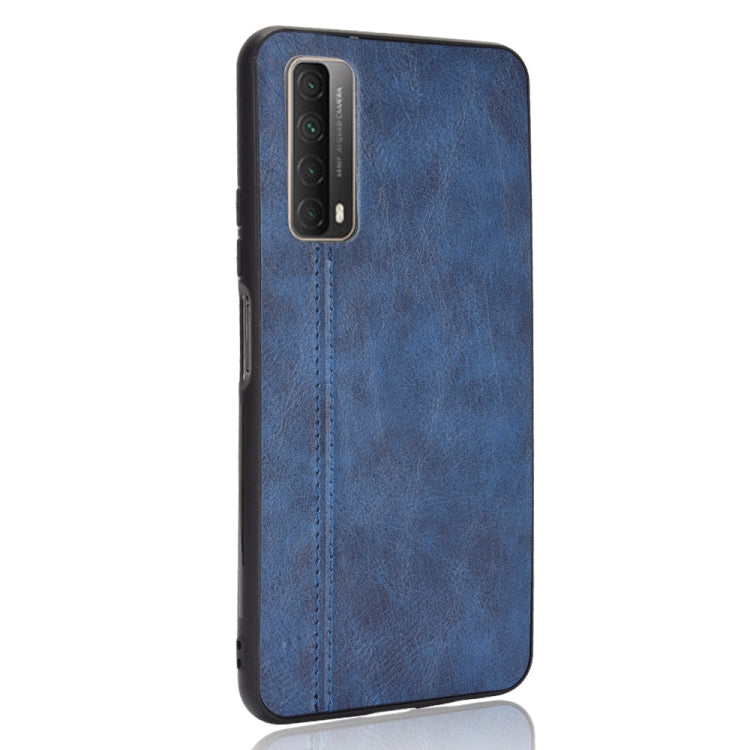 For Huawei Y7a / P Smart 2021 Shockproof Sewing Cow Pattern Skin PC + PU + TPU Case