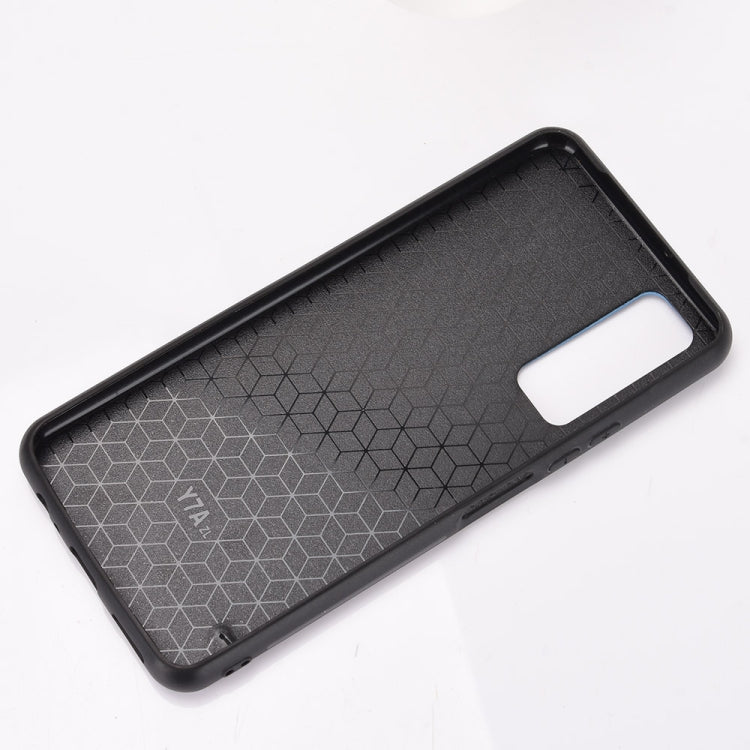 For Huawei Y7a / P Smart 2021 Shockproof Sewing Cow Pattern Skin PC + PU + TPU Case