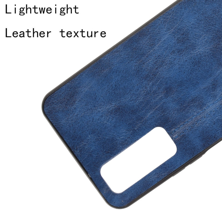 For Huawei Y7a / P Smart 2021 Shockproof Sewing Cow Pattern Skin PC + PU + TPU Case