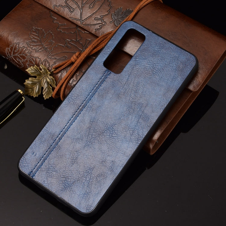 For Huawei Y7a / P Smart 2021 Shockproof Sewing Cow Pattern Skin PC + PU + TPU Case