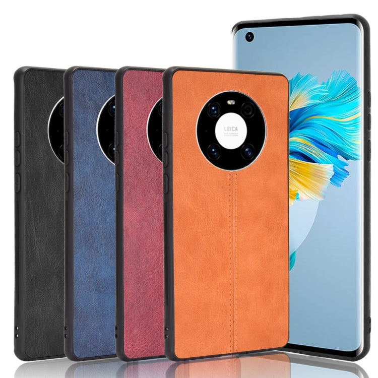For Huawei Mate 40 Shockproof Sewing Cow Pattern Skin PC + PU + TPU Case