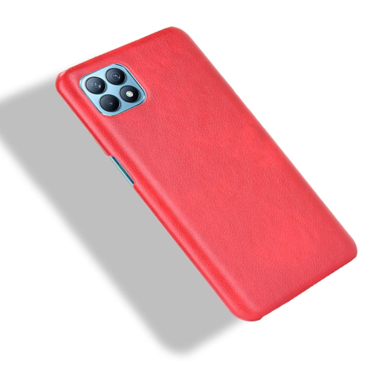 For OPPO Reno4 SE Shockproof Litchi Texture PC + PU Case
