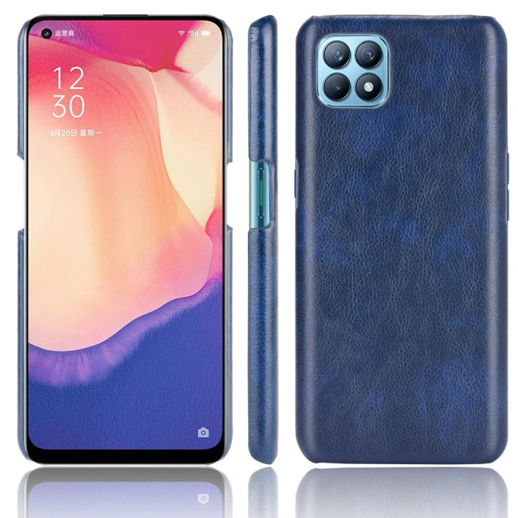 For OPPO Reno4 SE Shockproof Litchi Texture PC + PU Case