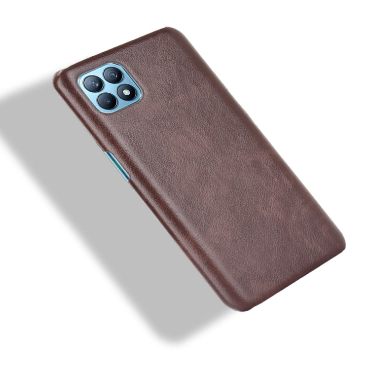 For OPPO Reno4 SE Shockproof Litchi Texture PC + PU Case