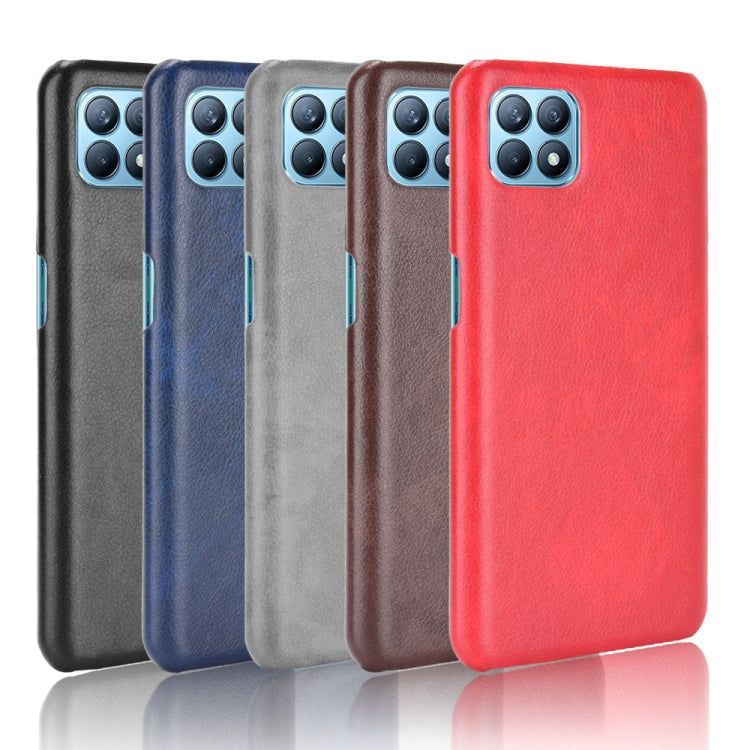 For OPPO Reno4 SE Shockproof Litchi Texture PC + PU Case