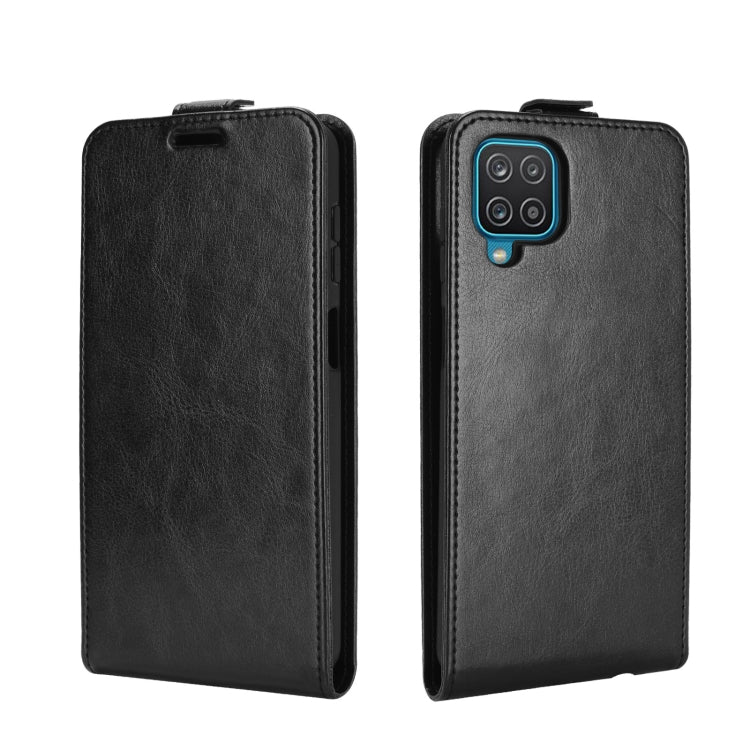 For Samsung Galaxy A12 R64 Texture Single Vertical Flip Leather Protective Case with Card Slots & Photo Frame