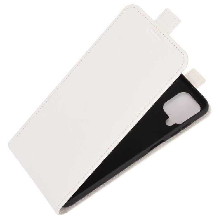 For Samsung Galaxy A12 R64 Texture Single Vertical Flip Leather Protective Case with Card Slots & Photo Frame