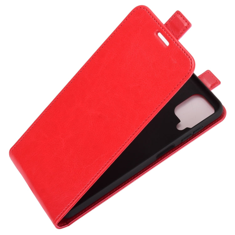 For Samsung Galaxy A12 R64 Texture Single Vertical Flip Leather Protective Case with Card Slots & Photo Frame