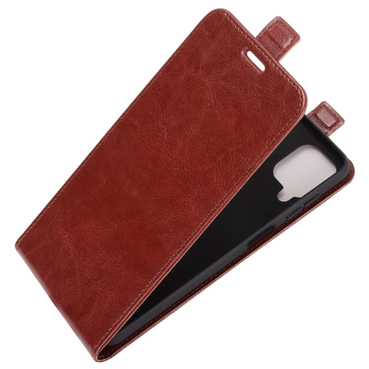 For Samsung Galaxy A12 R64 Texture Single Vertical Flip Leather Protective Case with Card Slots & Photo Frame