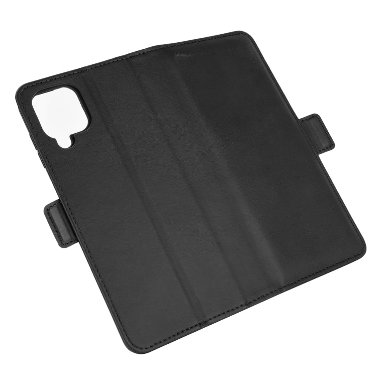 For Samsung Galaxy A12 Dual-side Magnetic Buckle Horizontal Flip Leather Case with Holder & Card Slots & Wallet