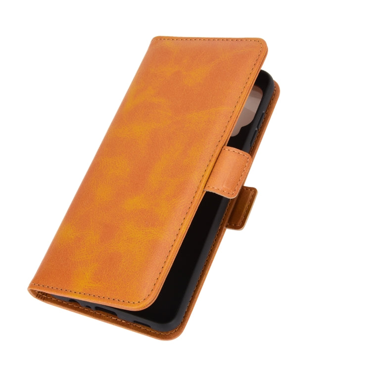 For Samsung Galaxy A12 Dual-side Magnetic Buckle Horizontal Flip Leather Case with Holder & Card Slots & Wallet