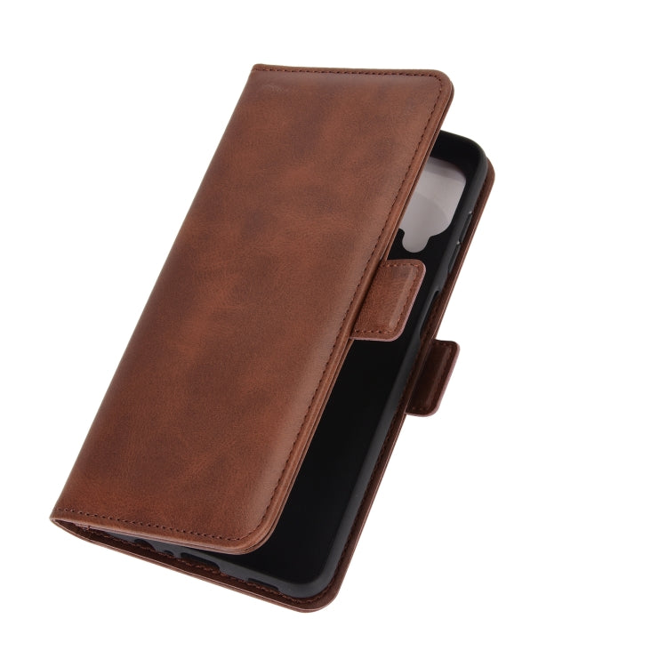 For Samsung Galaxy A12 Dual-side Magnetic Buckle Horizontal Flip Leather Case with Holder & Card Slots & Wallet