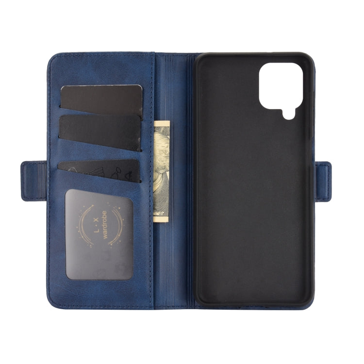For Samsung Galaxy A12 Dual-side Magnetic Buckle Horizontal Flip Leather Case with Holder & Card Slots & Wallet