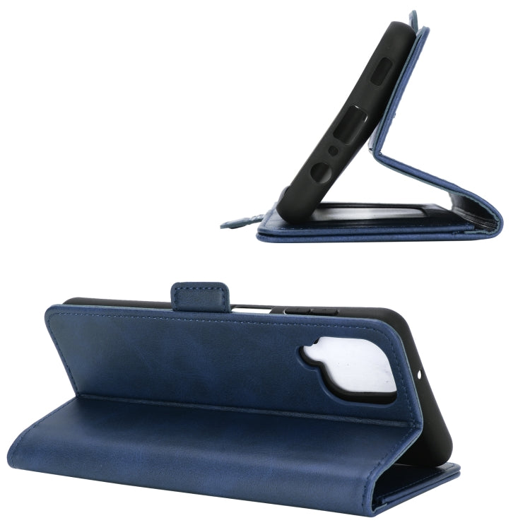 For Samsung Galaxy A12 Dual-side Magnetic Buckle Horizontal Flip Leather Case with Holder & Card Slots & Wallet