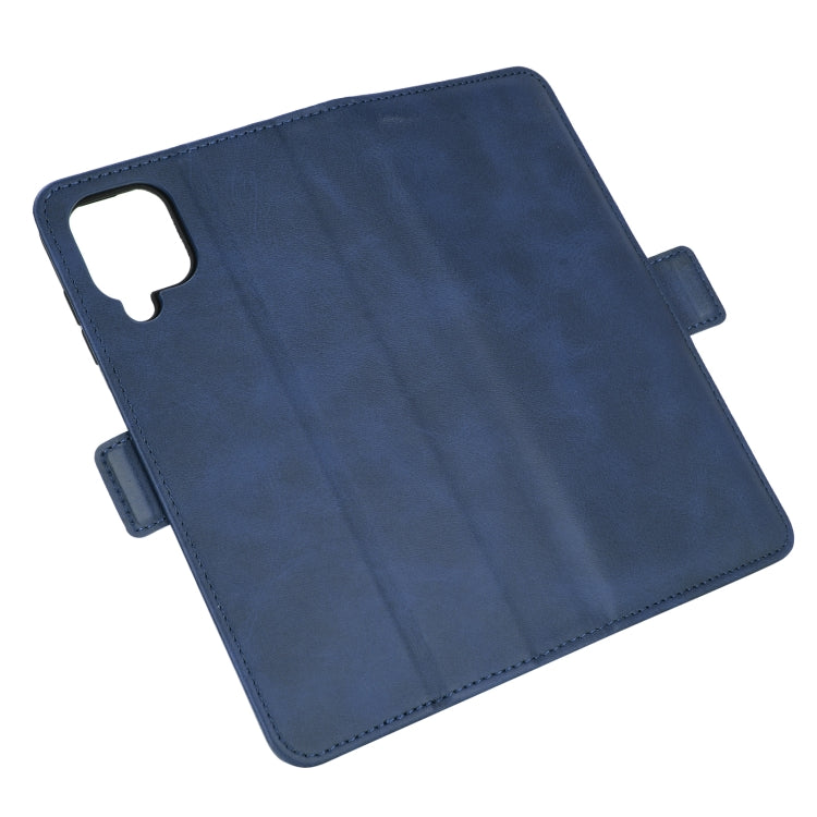 For Samsung Galaxy A12 Dual-side Magnetic Buckle Horizontal Flip Leather Case with Holder & Card Slots & Wallet