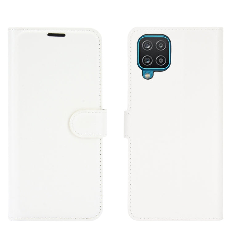 For Samsung Galaxy A12 Litchi Texture Horizontal Flip Protective Case with Holder & Card Slots & Wallet