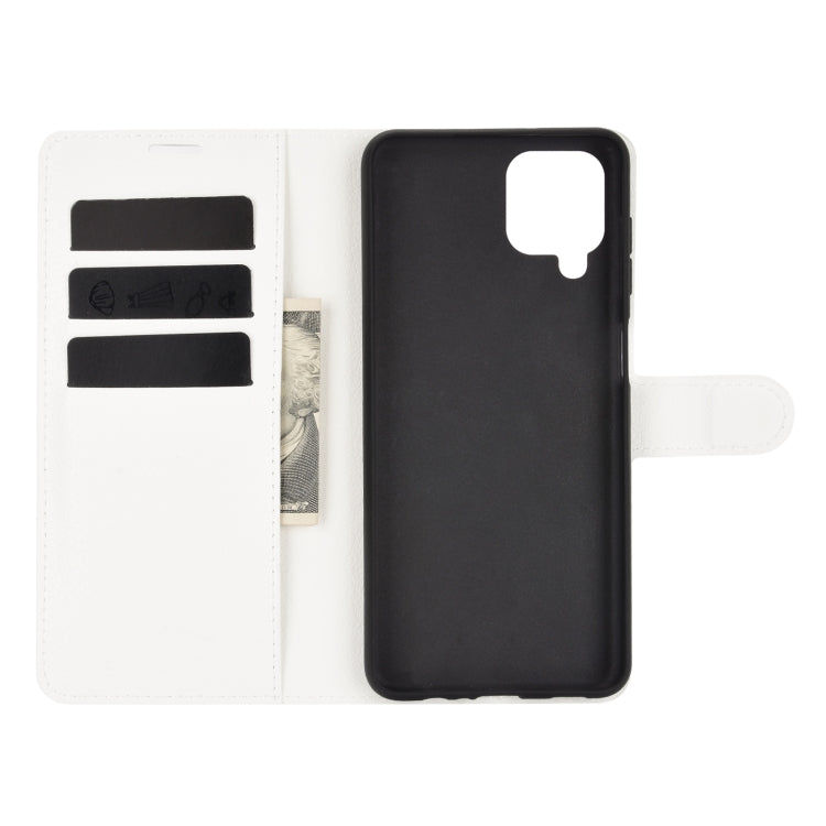 For Samsung Galaxy A12 Litchi Texture Horizontal Flip Protective Case with Holder & Card Slots & Wallet