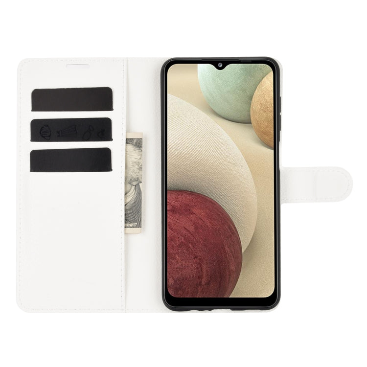 For Samsung Galaxy A12 Litchi Texture Horizontal Flip Protective Case with Holder & Card Slots & Wallet
