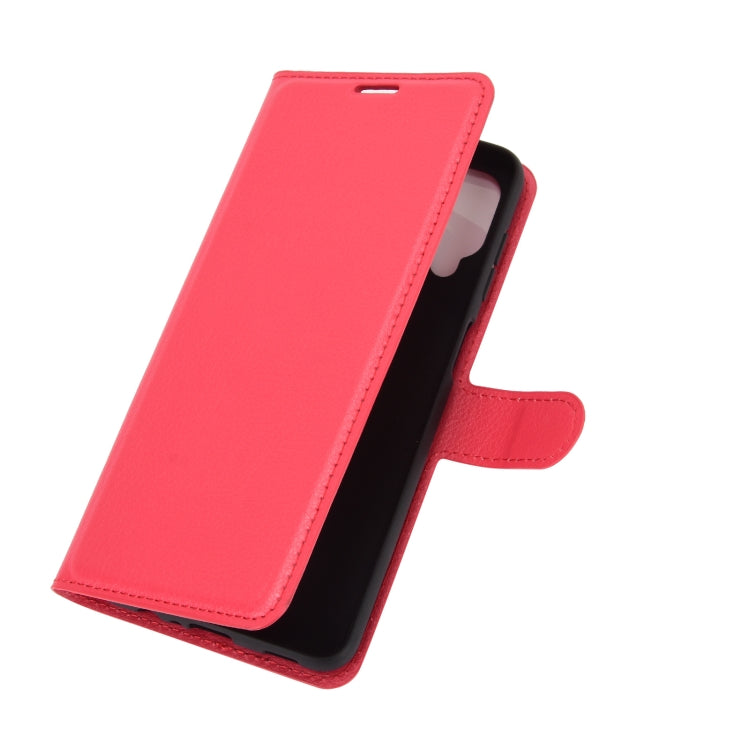 For Samsung Galaxy A12 Litchi Texture Horizontal Flip Protective Case with Holder & Card Slots & Wallet