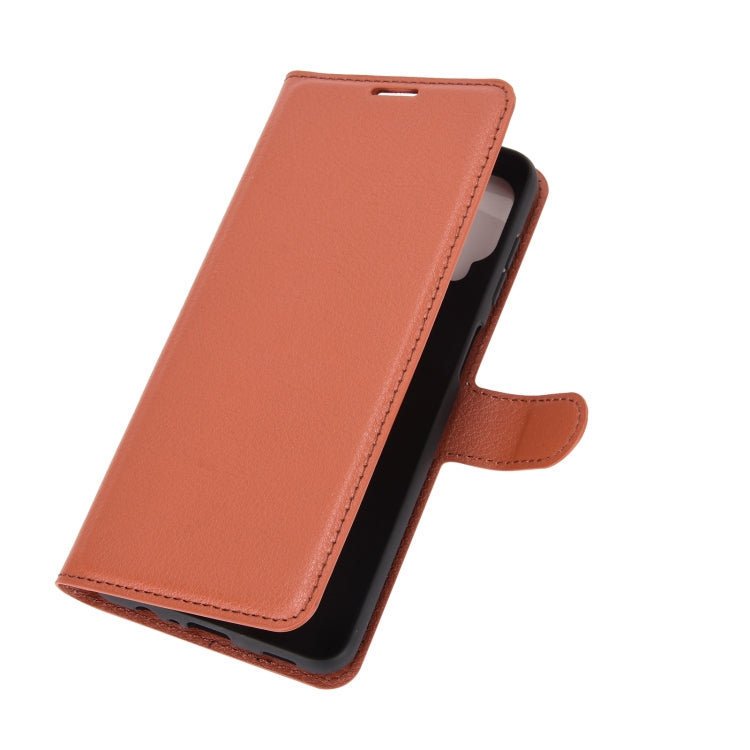 For Samsung Galaxy A12 Litchi Texture Horizontal Flip Protective Case with Holder & Card Slots & Wallet