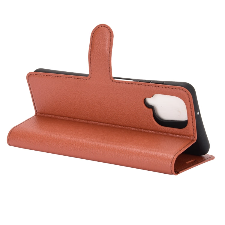 For Samsung Galaxy A12 Litchi Texture Horizontal Flip Protective Case with Holder & Card Slots & Wallet