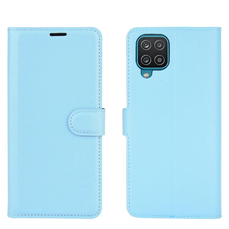 For Samsung Galaxy A12 Litchi Texture Horizontal Flip Protective Case with Holder & Card Slots & Wallet