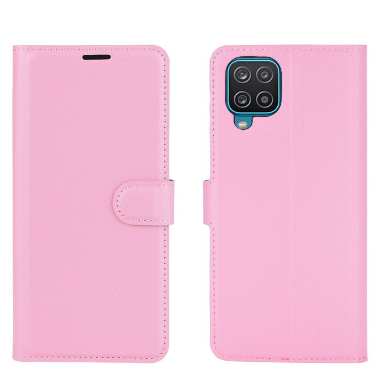 For Samsung Galaxy A12 Litchi Texture Horizontal Flip Protective Case with Holder & Card Slots & Wallet