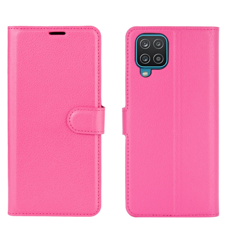 For Samsung Galaxy A12 Litchi Texture Horizontal Flip Protective Case with Holder & Card Slots & Wallet