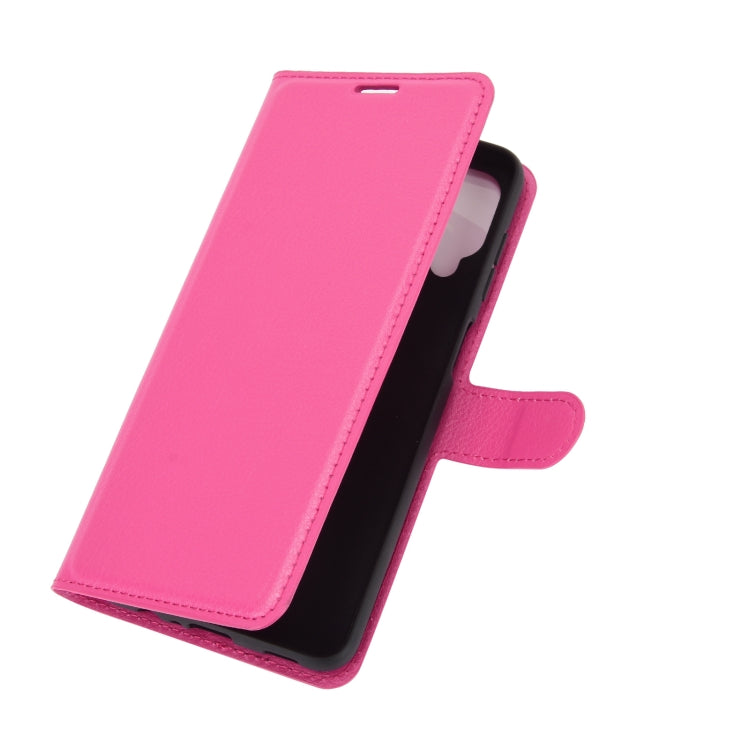 For Samsung Galaxy A12 Litchi Texture Horizontal Flip Protective Case with Holder & Card Slots & Wallet