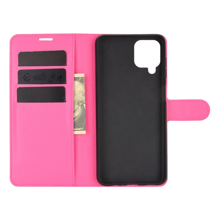 For Samsung Galaxy A12 Litchi Texture Horizontal Flip Protective Case with Holder & Card Slots & Wallet