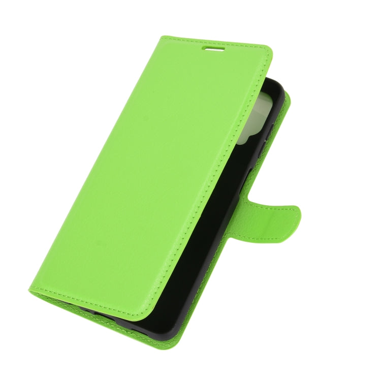 For Samsung Galaxy A12 Litchi Texture Horizontal Flip Protective Case with Holder & Card Slots & Wallet