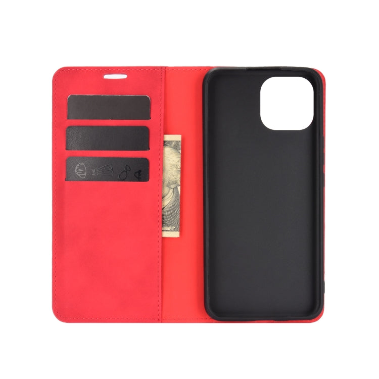 For Huawei nova 8 SE Retro-skin Business Magnetic Suction Leather Case with Holder & Card Slots & Wallet